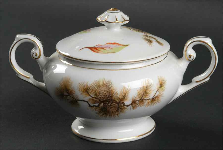 Forest Sugar Bowl & Lid by Kyoto-1