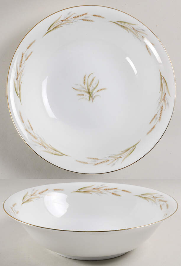 Gold Wheat 10" Round Vegetable Bowl by Kyoto-1