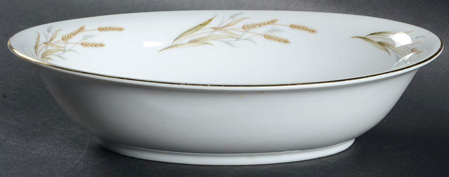 Gold Wheat 10" Oval Vegetable Bowl by Kyoto-1