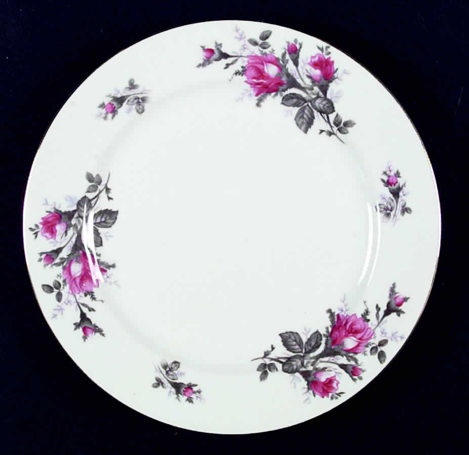 Grey Rose Dinner Plate by Kyoto-1