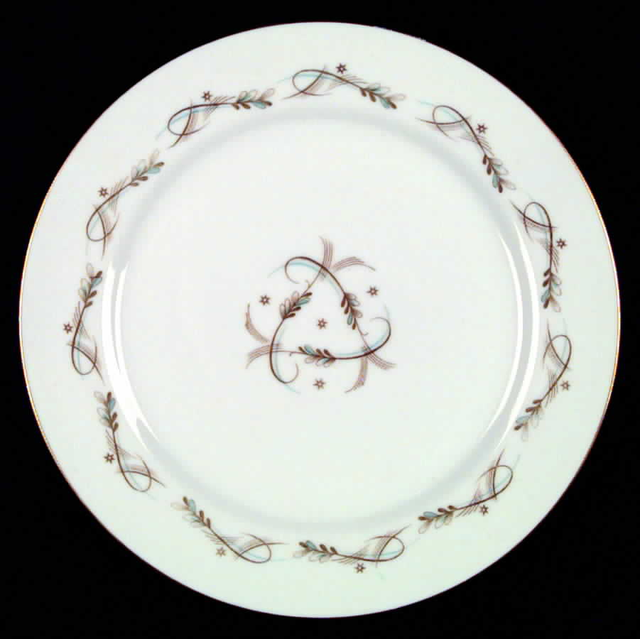 Modern Scroll Dinner Plate by Kyoto-1