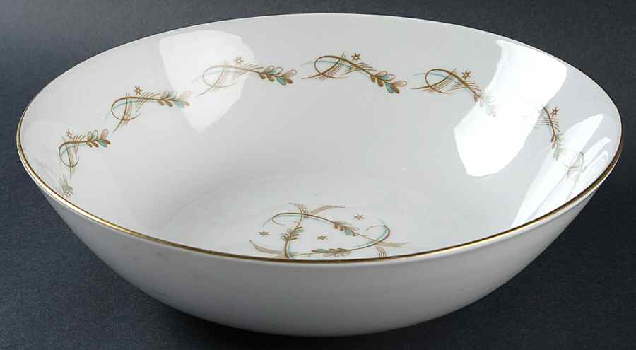 Modern Scroll 10" Round Vegetable Bowl by Kyoto-1