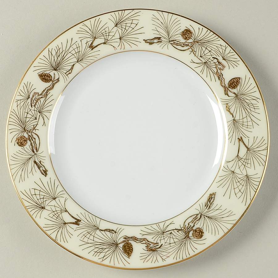 Pine Gold Bread & Butter Plate by Kyoto-1