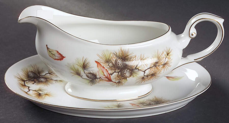 Pines Gravy Boat & Underplate by Kyoto-1