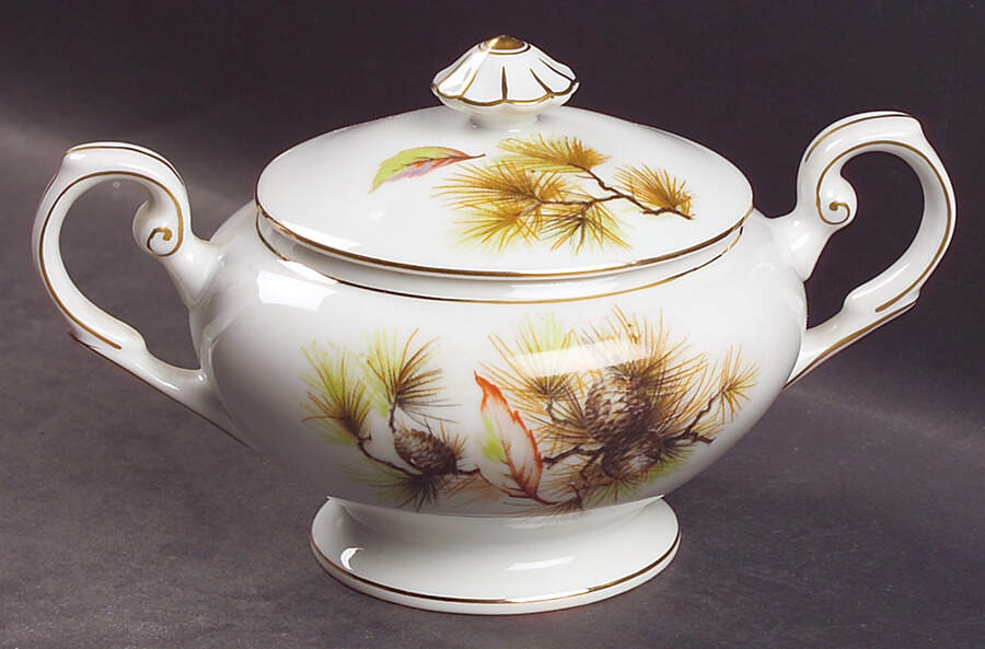 Pines Sugar Bowl & Lid by Kyoto-1