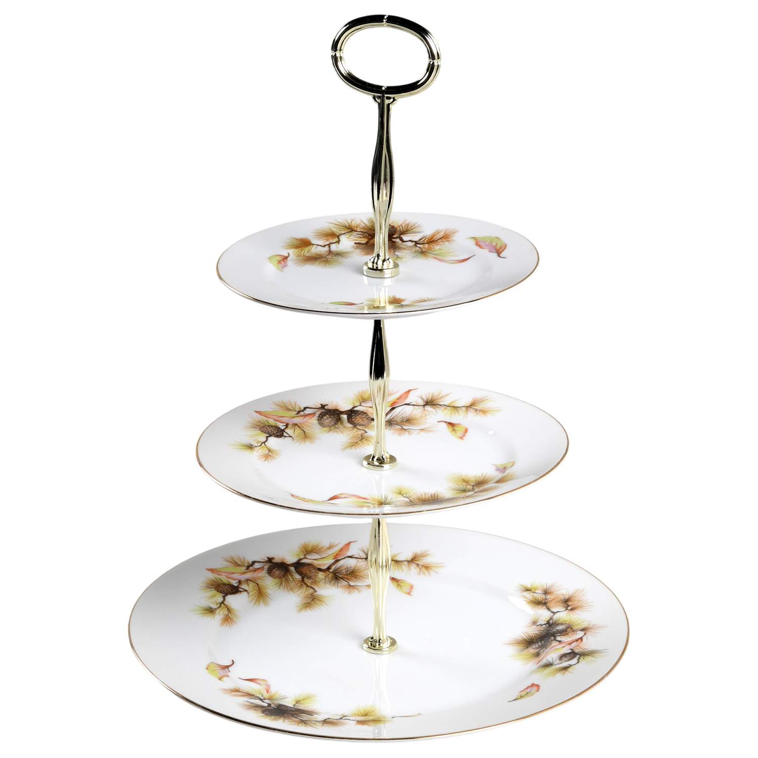 Pines 13 7/8"-14 1/4" 3-Tiered Serving Tray(DP,SP,BB) HC by Kyoto-1