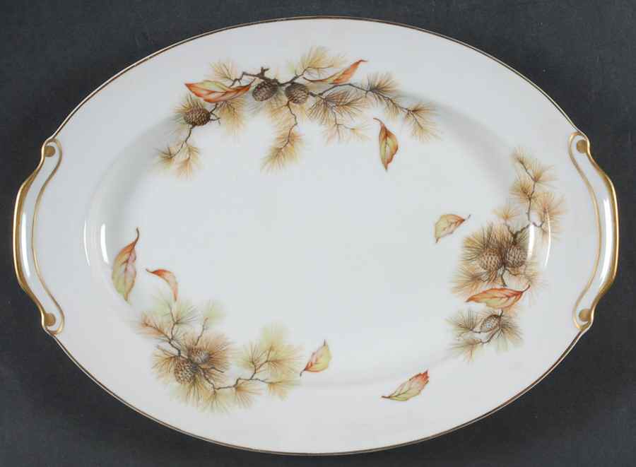 Pines 12" Oval Serving Platter by Kyoto-1