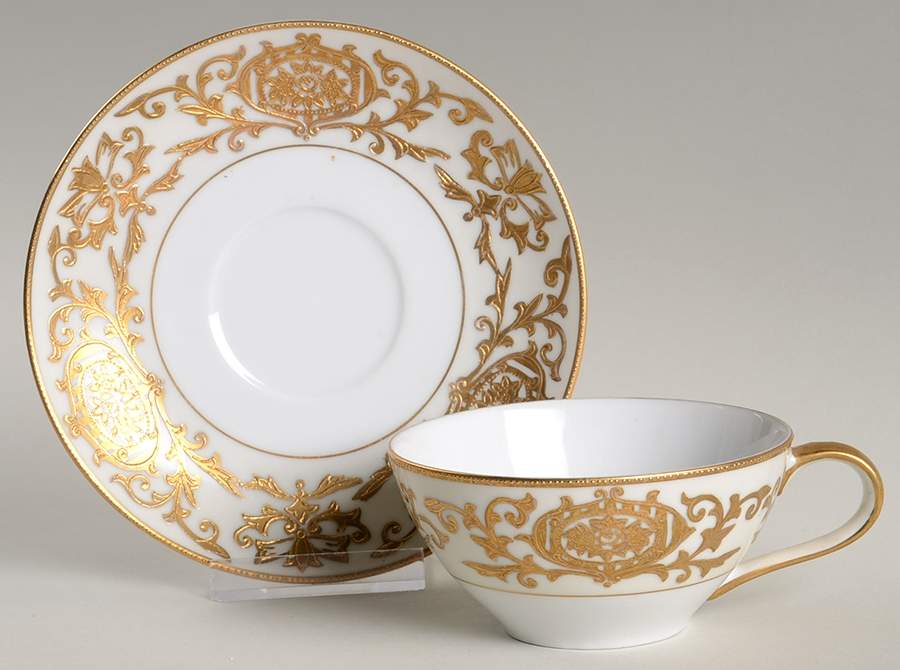 Regina Flat Cup & Saucer Set by Kyoto-1