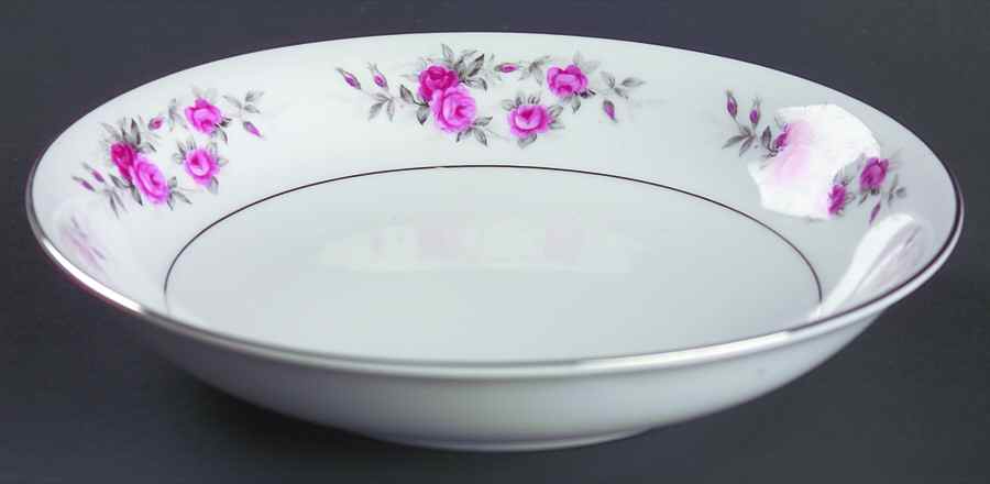 Rose Garland Coupe Soup Bowl by Kyoto-1