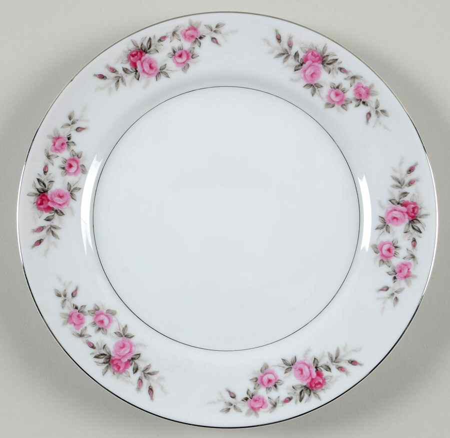 Rose Garland Salad Plate by Kyoto-1