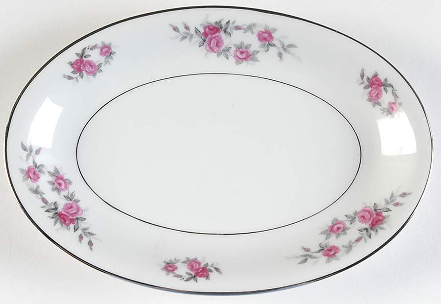 Rose Garland Relish/Gravy Underplate by Kyoto-1