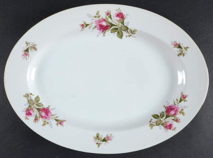 Rose 14" Oval Serving Platter by Kyoto-1