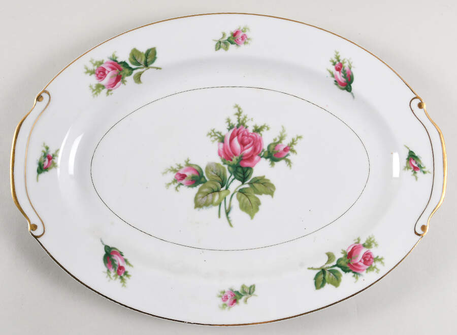 Roseverte 14" Oval Serving Platter by Kyoto-1