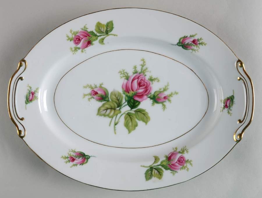 Roseverte 12" Oval Serving Platter by Kyoto-1