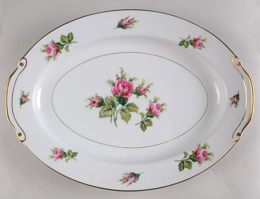 Roseverte 16" Oval Serving Platter by Kyoto-1