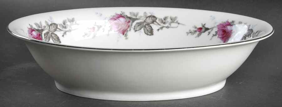 Silverose 10" Oval Vegetable Bowl by Kyoto-1