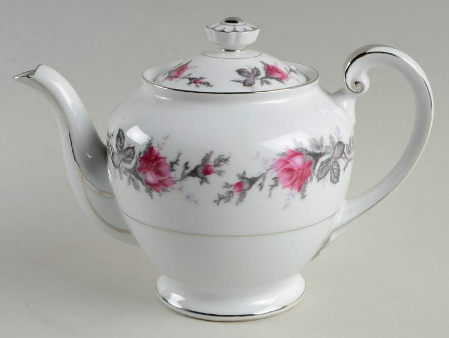 Silverose Teapot & Lid by Kyoto-1