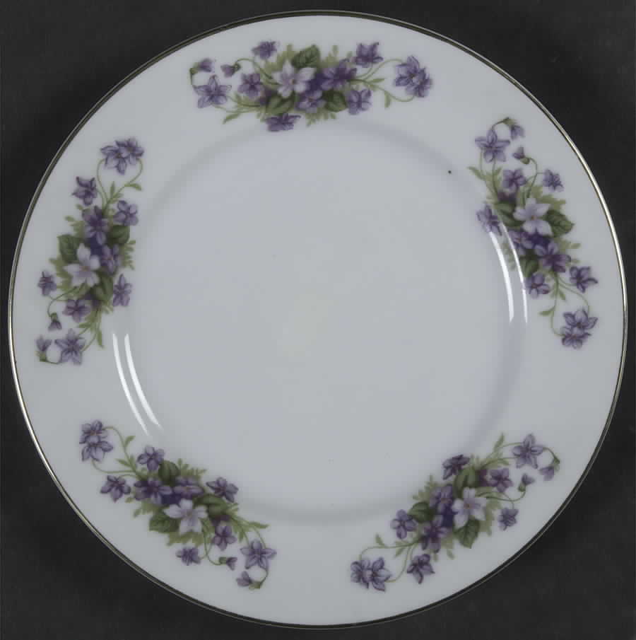 Violet Bread & Butter Plate by Kyoto-1
