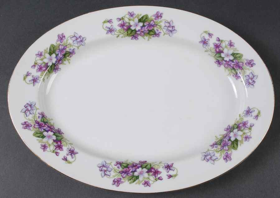 Violet 12" Oval Serving Platter by Kyoto-1
