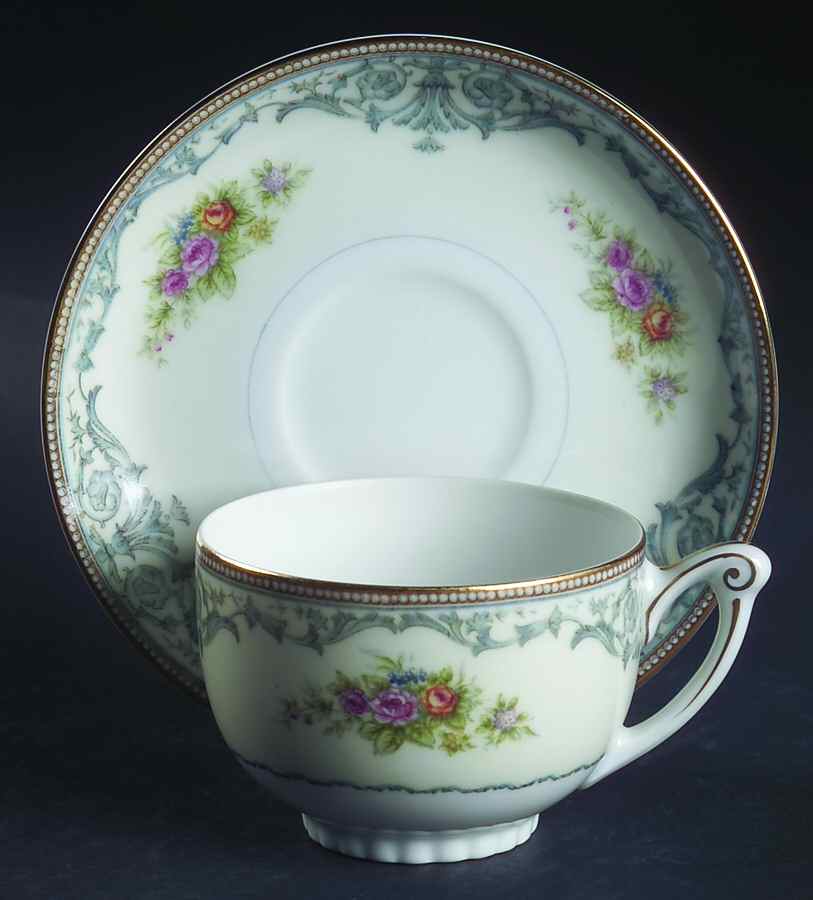 Duchess Footed Cup & Saucer Set by Kingsley (Japan)-1