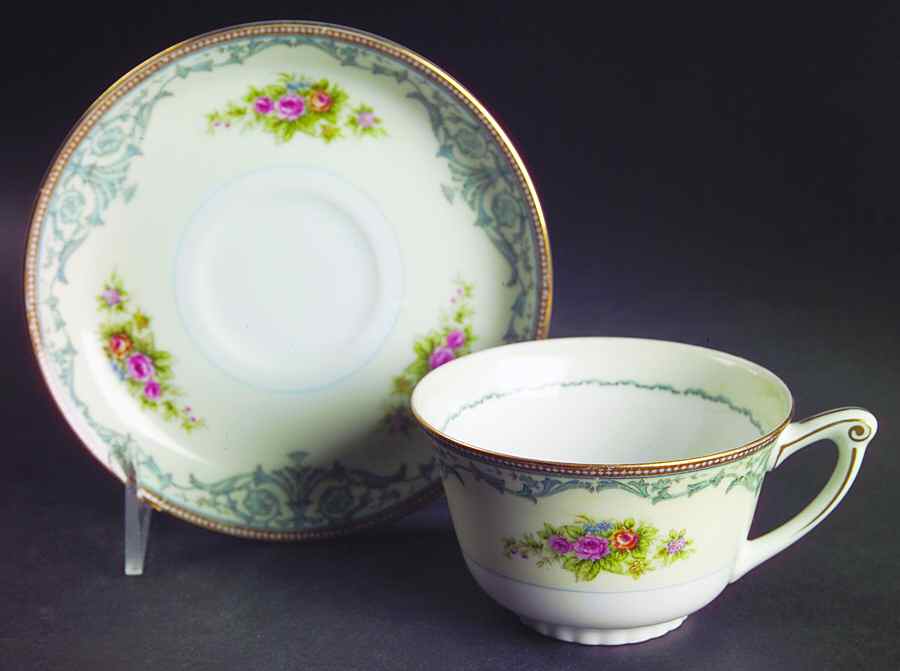 Duchess Footed Cup & Saucer Set by Kingsley (Japan)-1