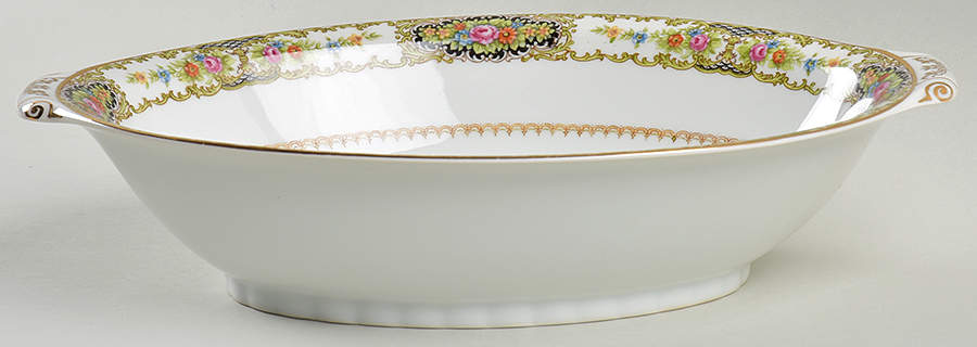 Midnight Queen 11" Oval Vegetable Bowl by Kingsley (Japan)-1