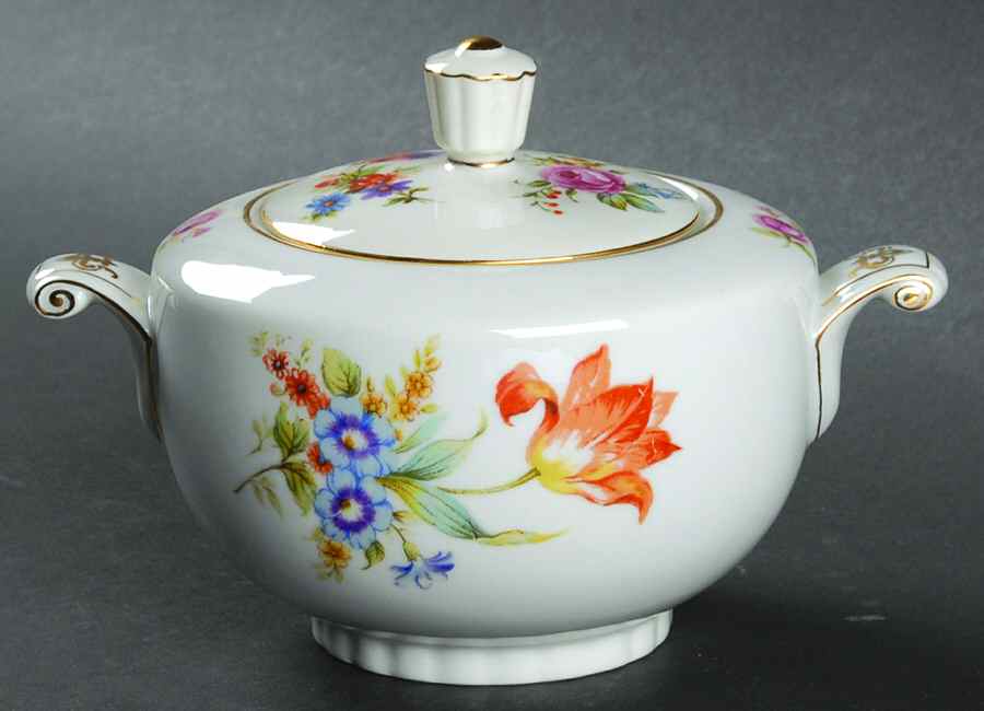 Nightingale Sugar Bowl & Lid by Kingsley (Japan)-1