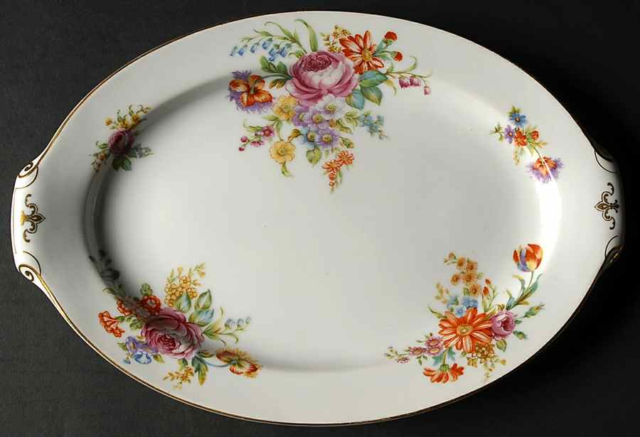 Nightingale 12" Oval Serving Platter by Kingsley (Japan)-1