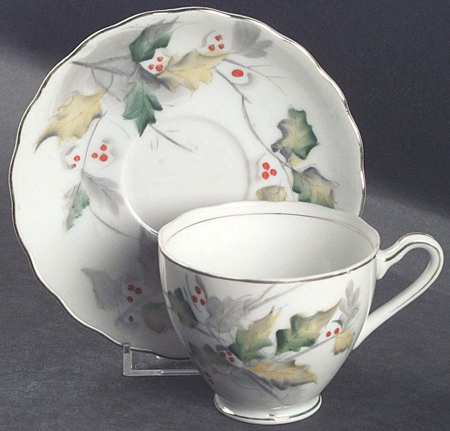 Flower of The Month Series Footed Cup & Saucer Set by Kasuga-1