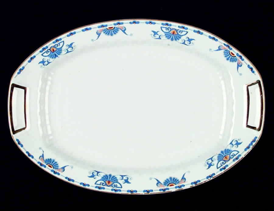 KNO318 14" Oval Serving Platter by Edwin Knowles-1