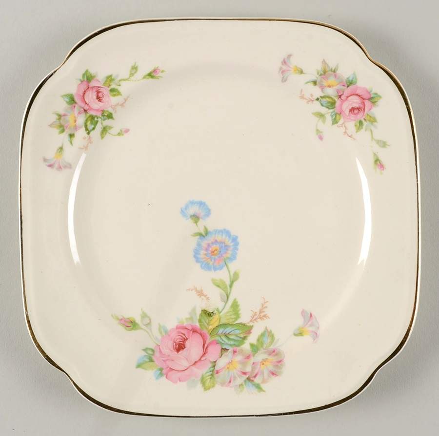 KNO319 (Arcadia) Square Salad Plate by Edwin Knowles-1