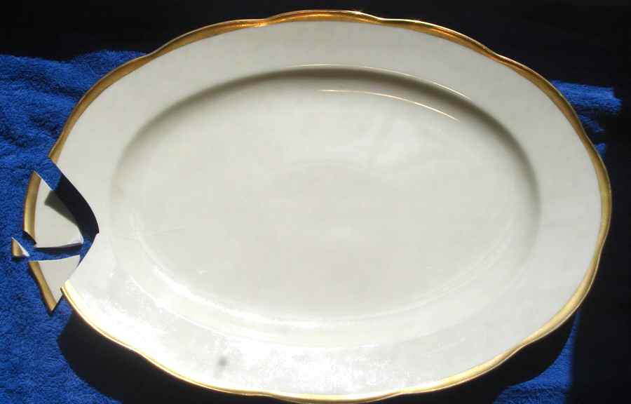 0206 14" Oval Serving Platter by KPM-1