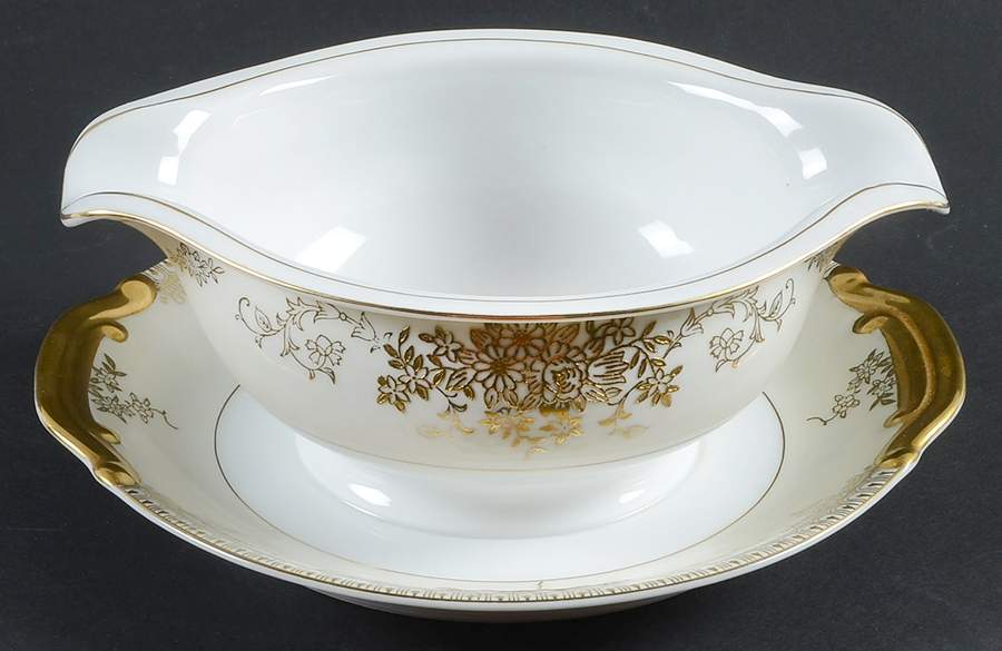 KON58 Gravy Boat with Attached Underplate by Kongo-1