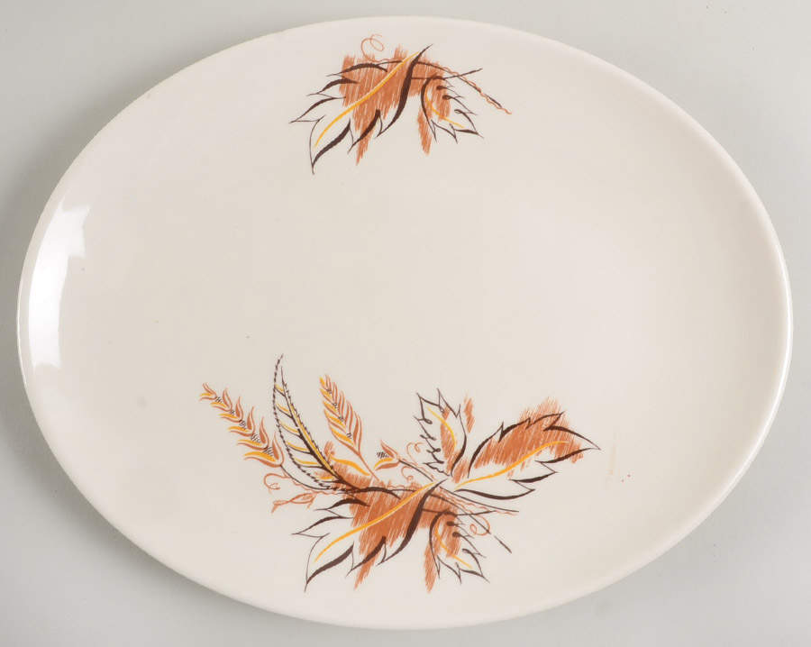 Caprice 12" Oval Serving Platter by Edwin Knowles-1