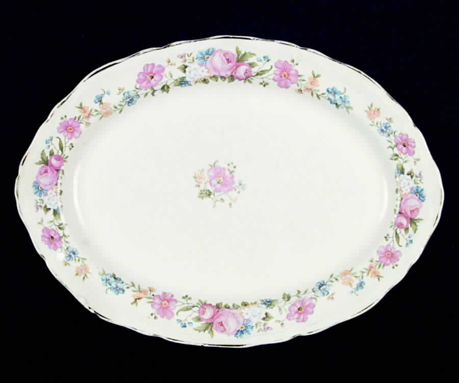 KNO328 14" Oval Serving Platter by Edwin Knowles-1