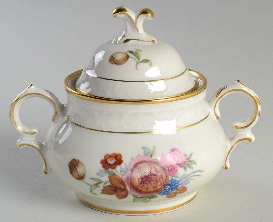 Rosenborg Sugar Bowl & Lid by KPM-1