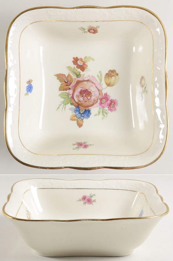 Rosenborg 8" Square Vegetable Bowl by KPM-1