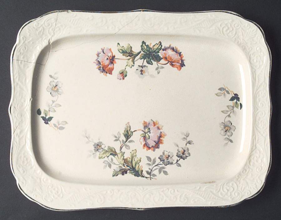 KNO333 14" Rectangular Serving Platter by Edwin Knowles-1