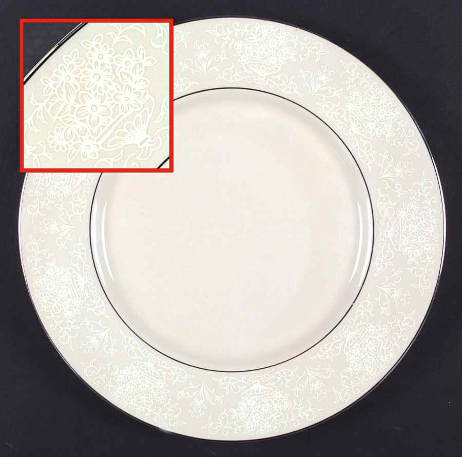 Champagne Lace Dinner Plate by Karilon-1