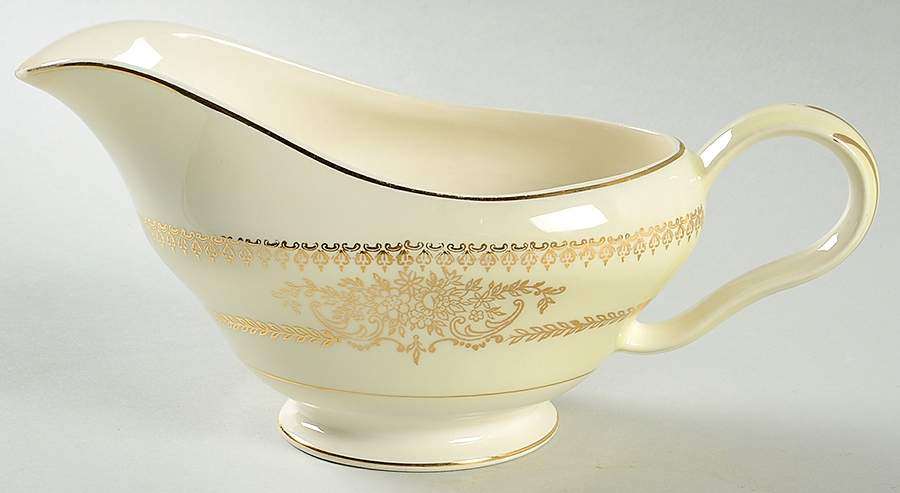 KNO423 Gravy Boat & Underplate by Edwin Knowles-1