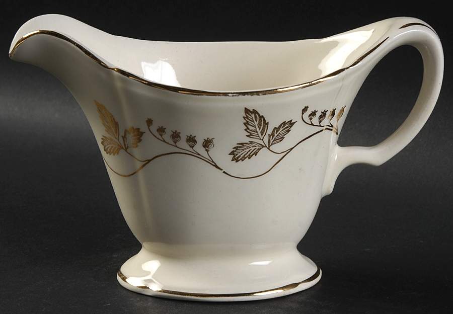 Gold Leaf Creamer by Edwin Knowles-1