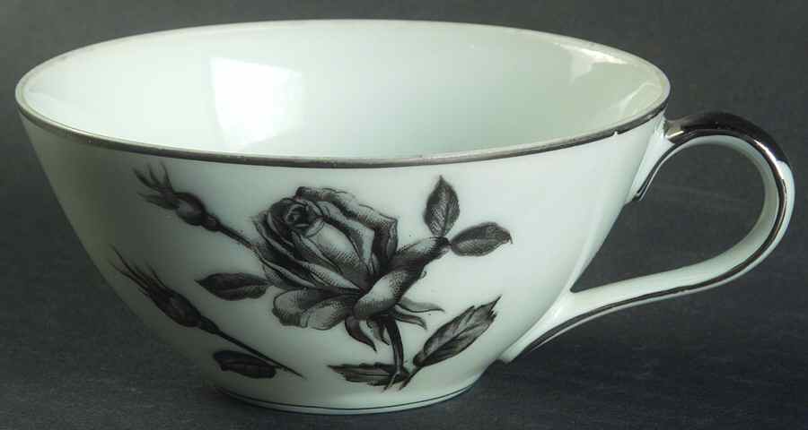Black Rose Flat Cup by Kutani-1