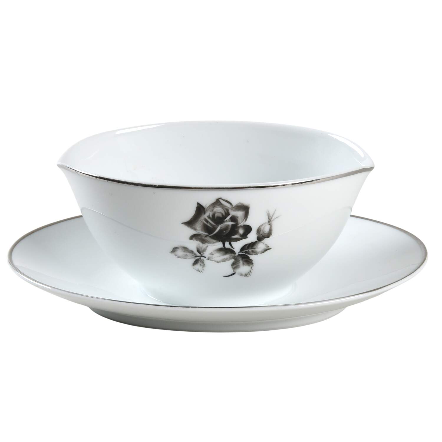 A5252 Gravy Boat with Attached Underplate by Kutani-1