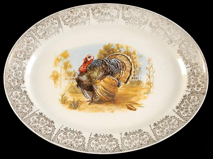 KNO345 15" Oval Serving Platter by Edwin Knowles-1