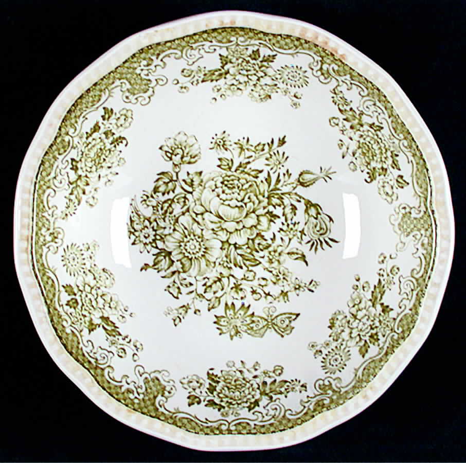 Balmoral Green Multicolor Coupe Cereal Bowl by Kensington Staffords-1