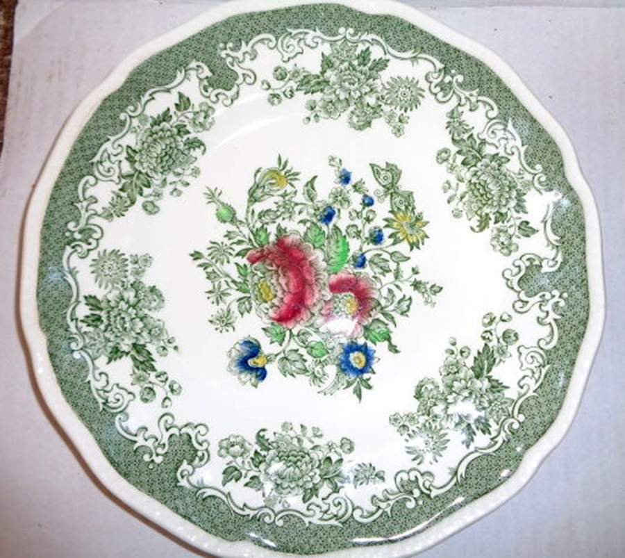 Balmoral Green Multicolor Dinner Plate by Kensington Staffords-1
