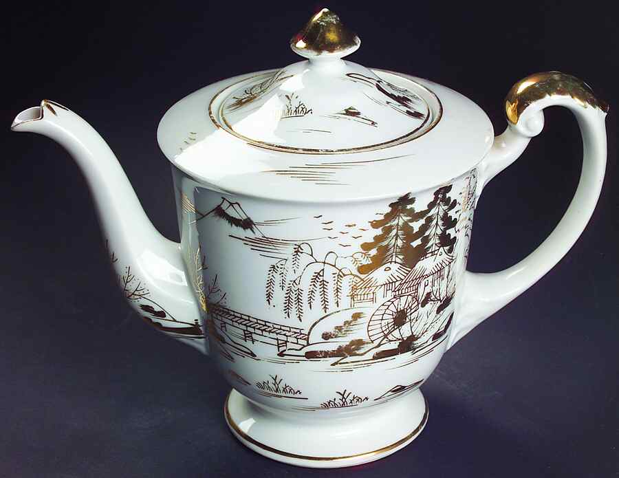KUT54 Teapot & Lid by Kutani-1