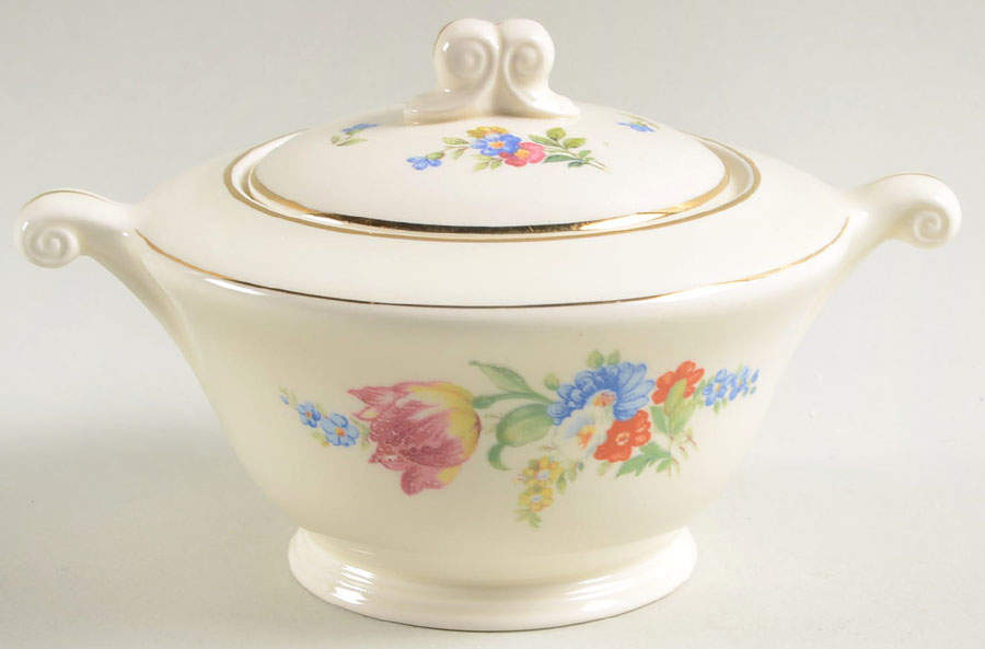 S1272E1-9 Sugar Bowl & Lid by Edwin Knowles-1