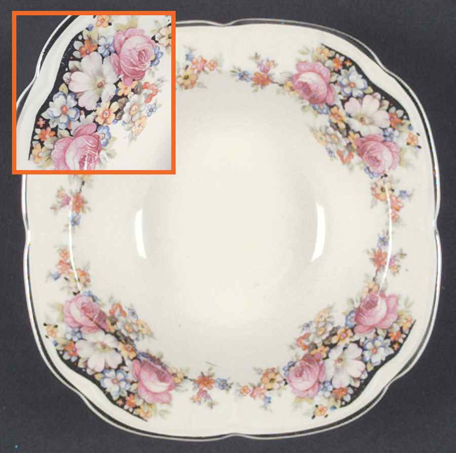 KNO358 Rim Fruit/Dessert (Sauce) Bowl by Edwin Knowles-1