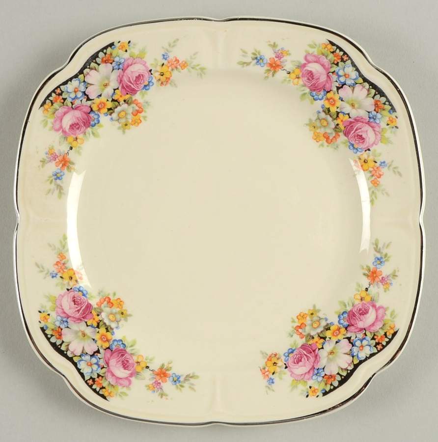 KNO358 Square Bread & Butter Plate by Edwin Knowles-1